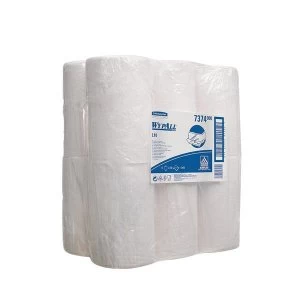 Kimberly Clark Wypall Wiper on a Centrefeed Roll One Ply White Pack of 12