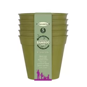 5 Bamboo Pot - Sage Green (5 Pack)