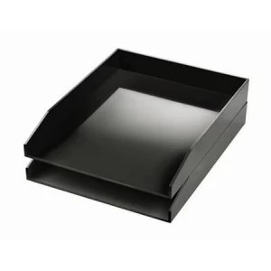 Avery ColorStak A4 Letter Tray Black - Pack of 2 Letter Trays