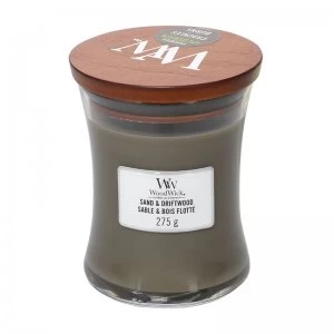 WoodWick Sand and Driftwood Medium Jar Candle 275g