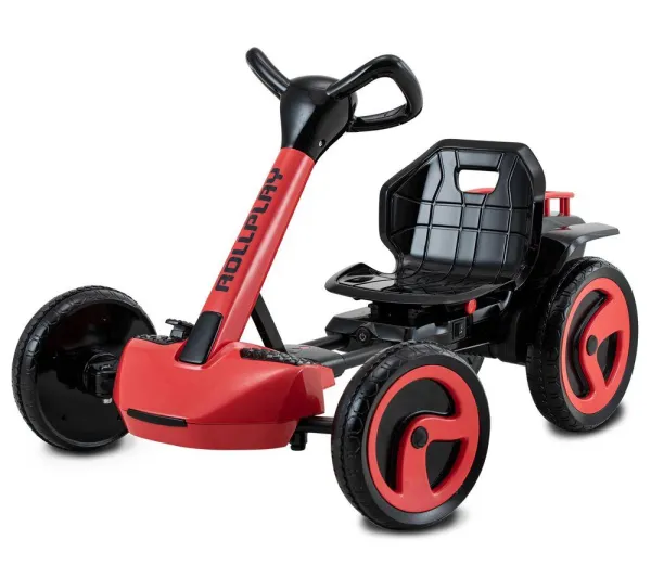 ROLLPLAY Flex Kart XL 12 Volt Electric Go-Kart - Red & Black,Red