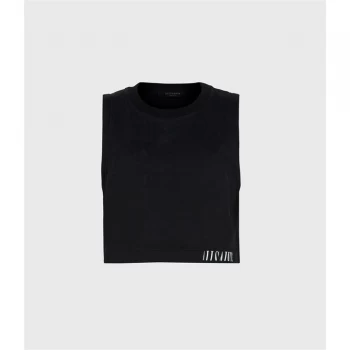 AllSaints Lila Crop Sweatshirt - Black