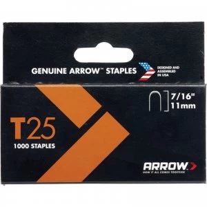 Arrow T25 Wiring Staples 11mm Pack of 5000