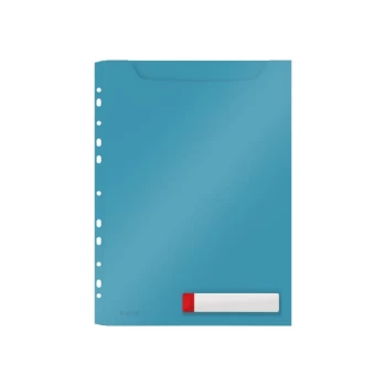 Cosy Privacy High Capacity Pocket File A4, Calm Blue - Outer Carton of 12