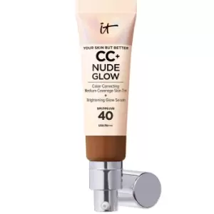 IT Cosmetics CC+ and Nude Glow Lightweight Foundation and Glow Serum with SPF40 32ml (Various Shades) - Neutral Rich