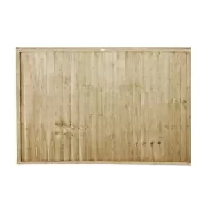 Forest Garden Traditional Closeboard Slatted Fence Panel (W)1.22M (H)1.83M, Pack Of 20