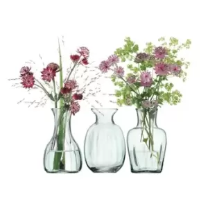 LSA Mia Mini Vase Trio - Clear