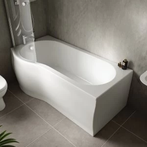 Wickes Valsina P Shaped Front Bath Panel - White 1675mm
