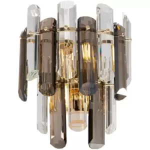 Maytoni Lighting - Maytoni Flare Neoclassic Glass & Crystal Wall Lamp Gold
