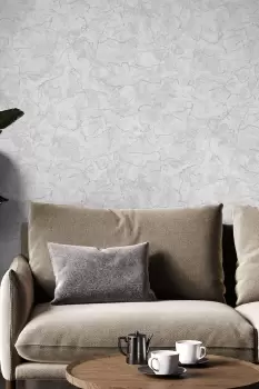Boutique Carrara Grey Textured Wallpaper