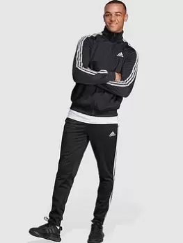 Adidas Sportswear Basic 3-Stripes Tricot Tracksuit - Black