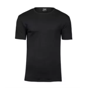 Tee Jays Mens Interlock T-Shirt (5XL) (Black)