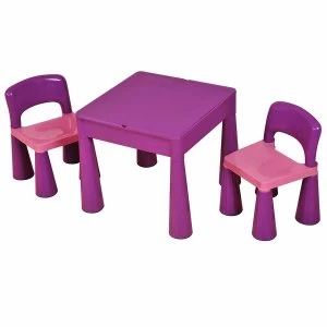 Liberty House Toys Kids Multifunctional Table and Chair, Purple