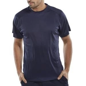 B Cool T Shirt Lightweight L Navy Blue Ref BCTSNL Up to 3 Day Leadtime