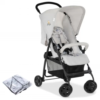 Hauck Sport Pushchair Stroller With Raincover - Grey Pooh Exploring