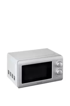 800w Microwave 20 Litre Family Sized with Defrost Function Silver