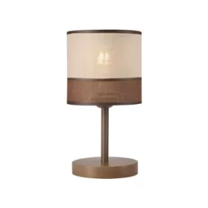 Andrea Cylindrical Table Lamp, Fabric Shade, Sonoma, 1x E27