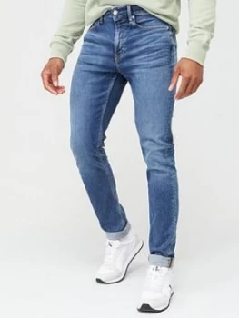 Calvin Klein Jeans 058 Slim Tapered Jeans - Bright Blue, Bright Blue, Size 36, Length Long, Men