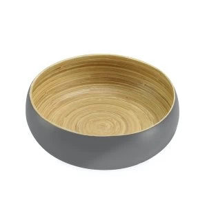 Bamboo Serving Bowl M&W Small Grey