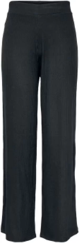 Only Emma Nella Wide Trousers Cloth Trousers black