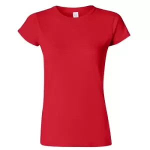 Gildan Ladies Soft Style Short Sleeve T-Shirt (2XL) (Red)