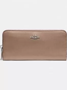 Coach Smooth Leather Slim Accordion Zip - Taupe