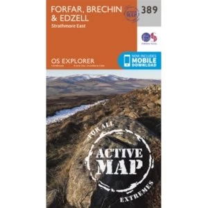 Forfar, Brechin and Edzell by Ordnance Survey (Sheet map, folded, 2015)