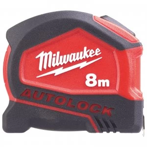 Milwaukee Autolock Tape Measure Imperial & Metric 26ft / 8m 25mm