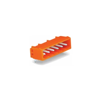 Wago - 231-532/001-000 MCS MIDI 2 Pole 12A 5.08mm Closed Horiz PCB Header Orange