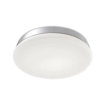Leds-C4 Circle - Bathroom LED Round Flush Ceiling Light Chrome 27.4cm 2495lm 3000K IP44
