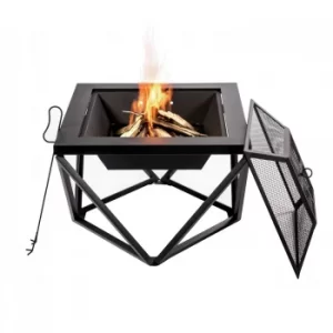 Peaktop PT-FW0002 Wood Burning Fire Pit With Cover