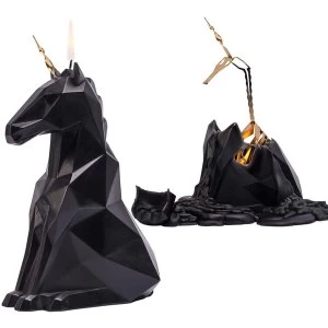 Black Einar Unicorn PyroPet Candle