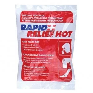Rapid Relief Instant Hot Pack Latex Free Small 4" x 6" Ref RA43246