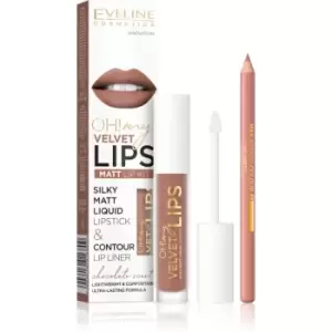Eveline Cosmetics OH! my LIPS Velvet lip set 14 Choco Truffle