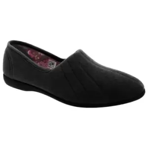GBS Audrey Ladies Slipper / Womens Slippers (9 UK) (Black)