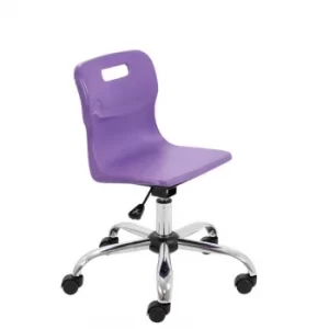 TC Office Titan Swivel Junior Chair with Castors, Purple