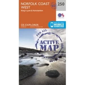 Norfolk Coast West by Ordnance Survey (Sheet map, folded, 2015)
