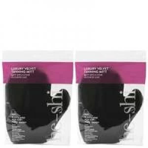 He-Shi Preparation and Aftercare Luxury Velvet Tanning Mitt x 2