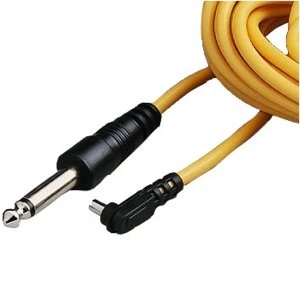 Hama Studio Flash cable PC Plug / 6.3mm Plug, 5m, yellow