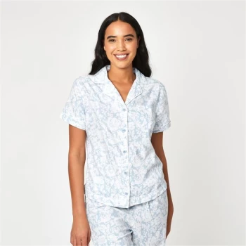 Firetrap Blackseal Pyjama Top - Blue Print