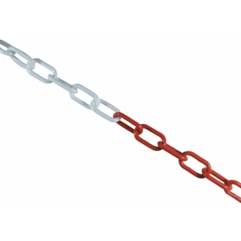 10MM X 25M Red & White Chain Pack - Matlock