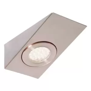 Culina Lago LED Wedge Under Cabinet Light 1.5W Cool White Opal and Satin Nickel