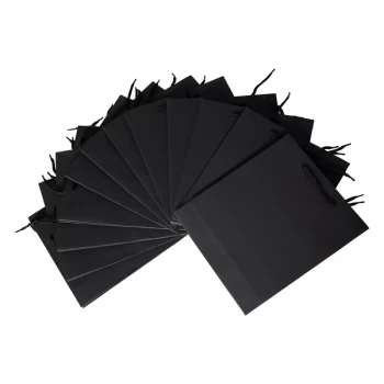 Office Outlet Medium Gift Bag (35 x 12 x 8.5cm) (Pack of 12) - Black