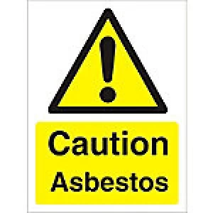 Warning Sign Asbestos Plastic 40 x 30 cm