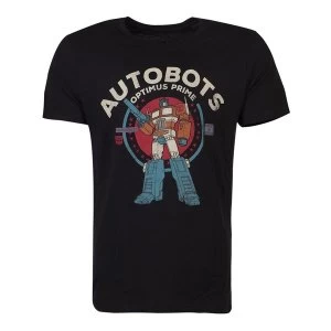 Hasbro - Transformers Autobots Optimus Mens Large T-Shirt - Black