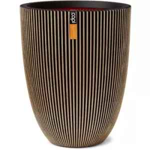 Capi - Vase Elegant Groove 34x46cm Black and Gold Multicolour