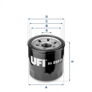 2325500 UFI Oil Filter Oil Spin-On