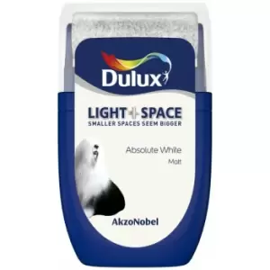 Dulux Light & Space Absolute White Matt Emulsion Paint 30ml