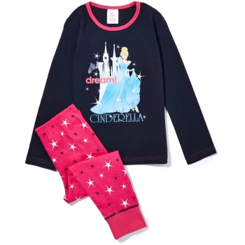 Disney Girls Cinderella Print Pyjamas - Pink - 4-5 years - Pink