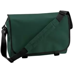 Adjustable Messenger Bag (11 Litres) (Pack of 2) (One Size) (Bottle Green) - Bagbase